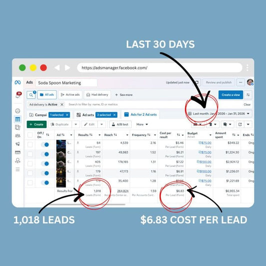 January 2026: High Performing Advertising Campaigns Delivered 1,018 Leads