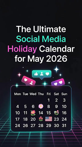 Social Media Holiday Calendar for May 2026