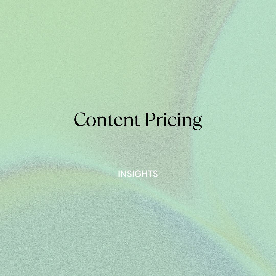 Content Pricing