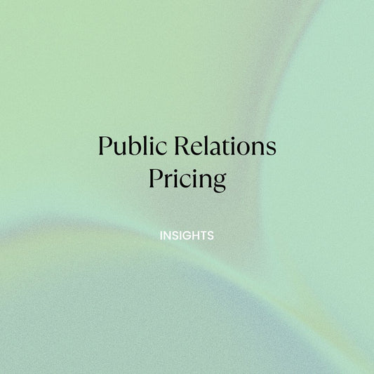 Public Relations Pricing