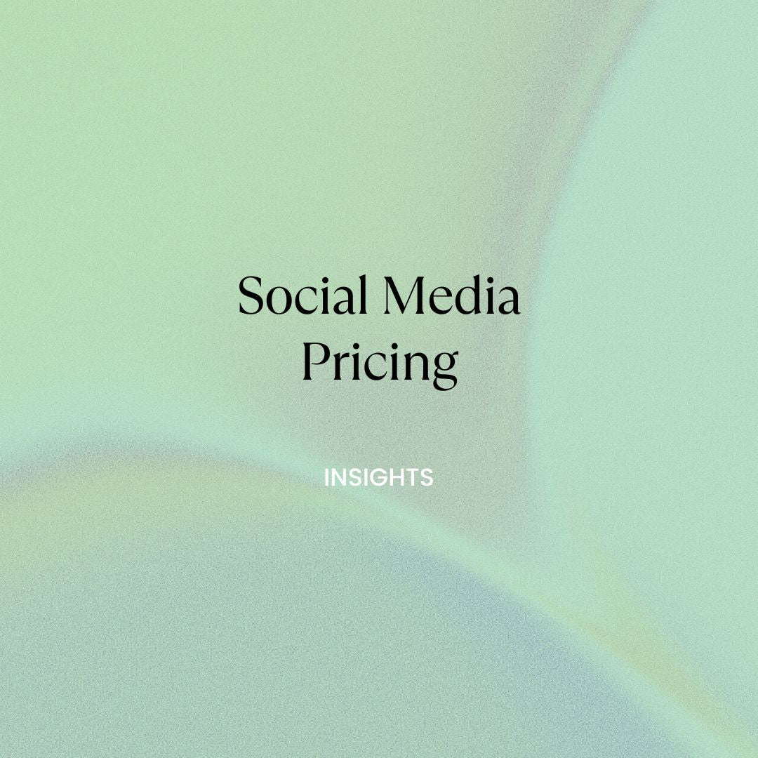 Social Media Pricing